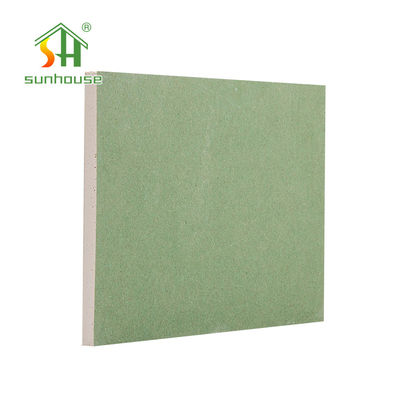 Cloison sèche résistante d'humidité de couleur verte, plaque de plâtre de bord conique par 9mm imperméable