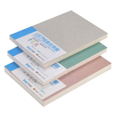 Bon prix panneau de gypse de papier épais de 9.5mm résistant au feu pour la séparation interne de mur en ligne