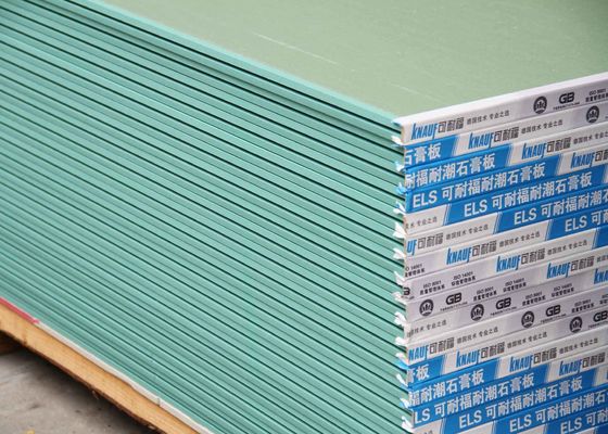Couleur ene ivoire imperméable de la plaque de plâtre 15mm pour le plafond de construction