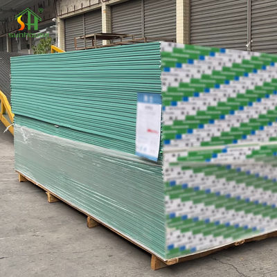 Bon prix Résistant à l'humidité 9 mm Plaque de plâtre de gypse Parement de mur de poussière ordinaire Non combustible en ligne