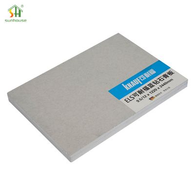 9.5mm Panneau de plâtre léger 1220x2440mm 4x8ft Plaque de plâtre Facile à installer Panneau intérieur