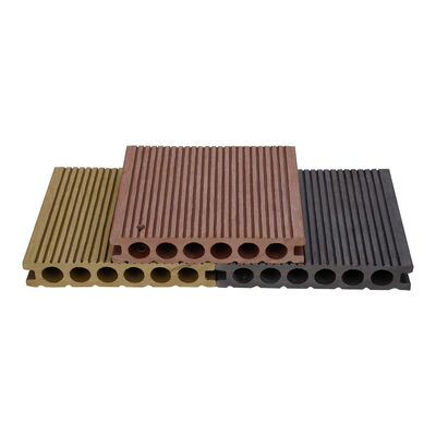 Bon prix Decking en WPC extérieur moderne Decking composite résistant aux rayures pour les terrasses de jardin Sentiers imperméables à l'eau Anti-dérapant Lissé brossé en ligne